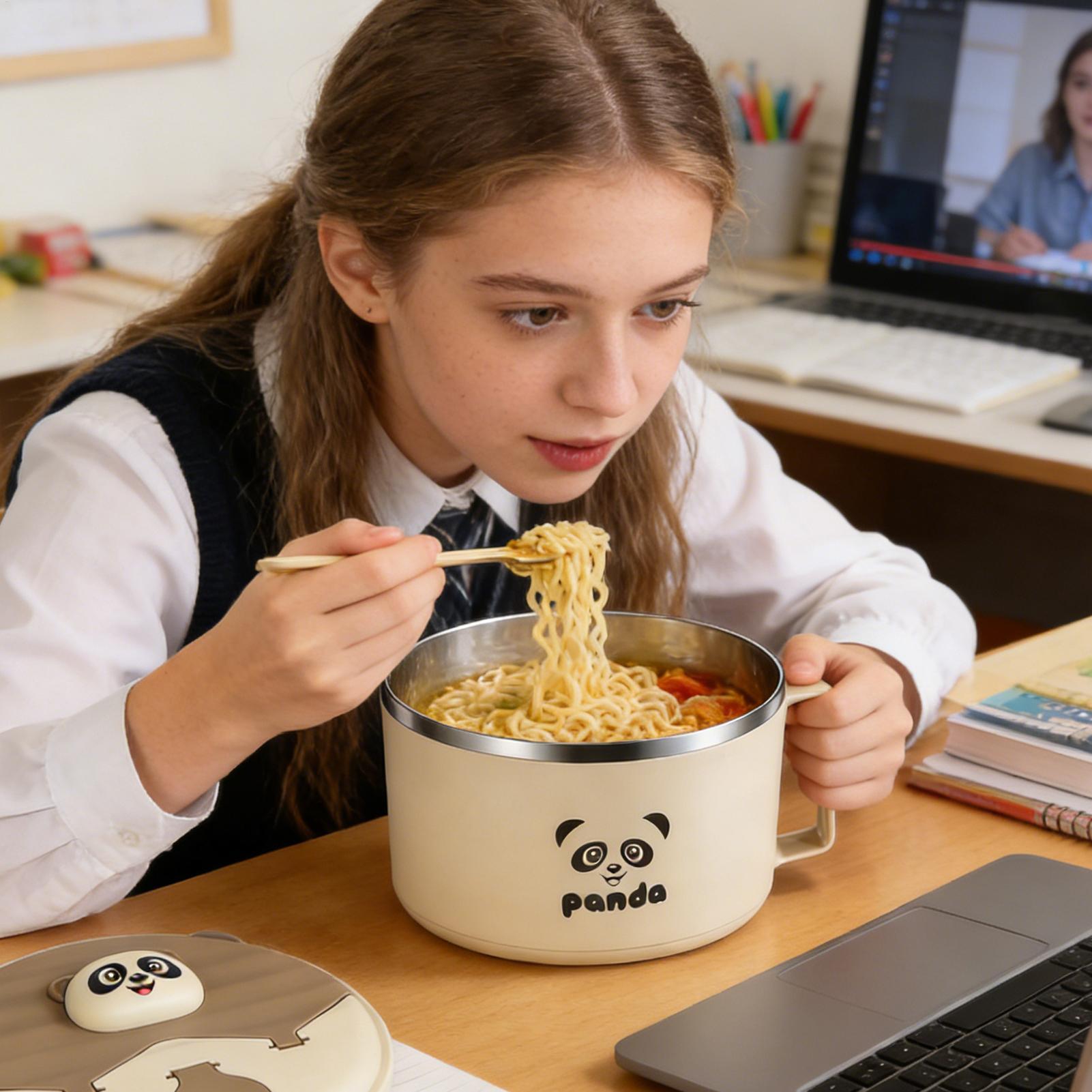 Meal Prep Noodles - Soup Bowls With Handles Stainless Steel