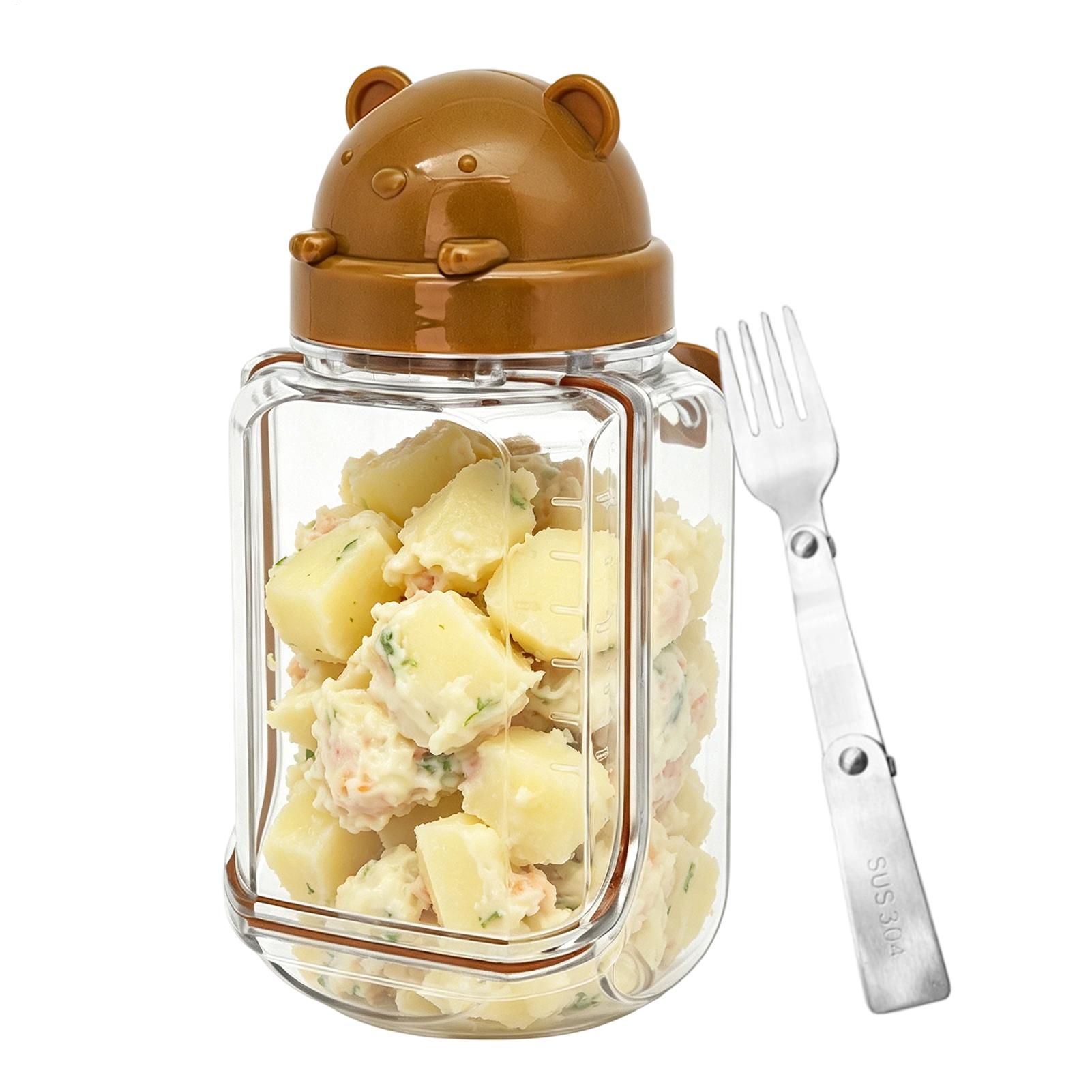 Meal Prep Jar Salad - Salad Jar Clear Food Canisters Salad