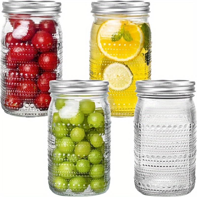Meal Prep Jar Salad - Mason Jars 32 Oz with Lids
