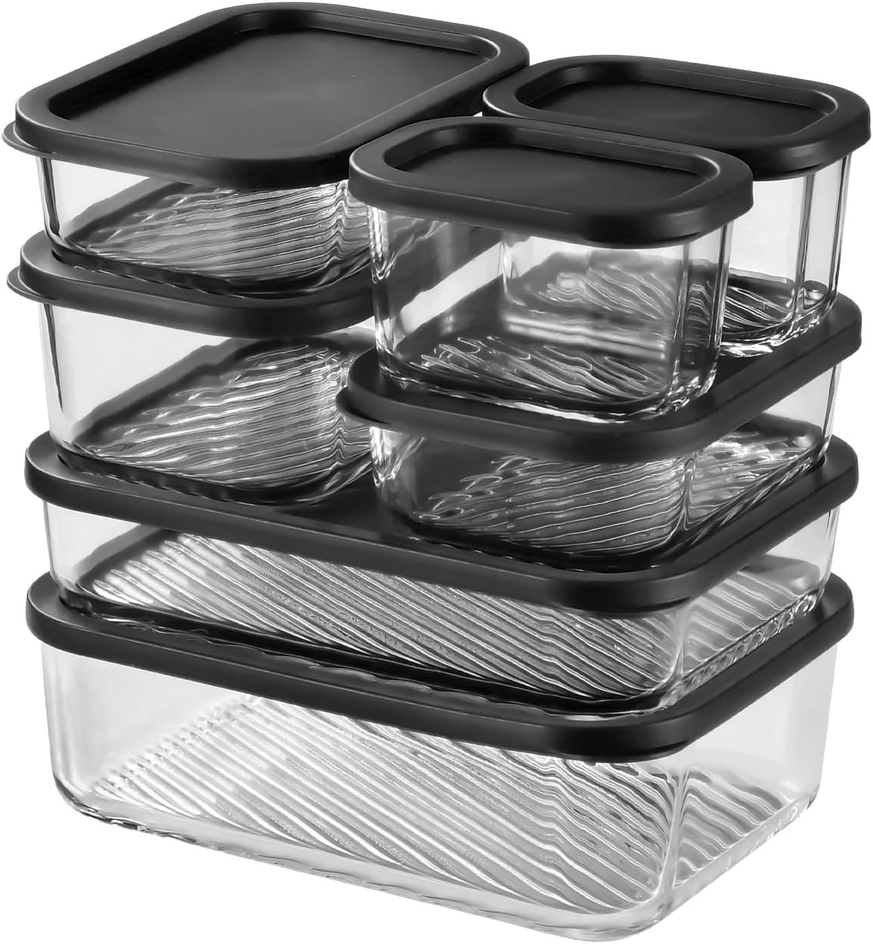 Meal Prep Containers - 7 Pack Glass Meal Prep Containers