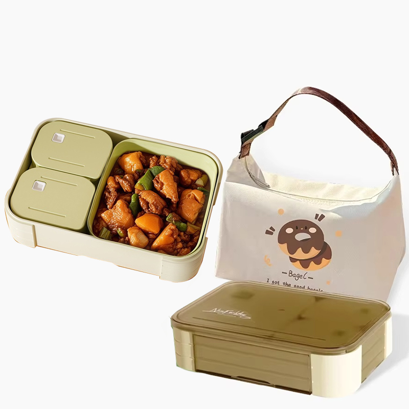 Meal Prep Lunch Boxes - Multi-Compartment Bento Lunch Box Set Leak-Proof