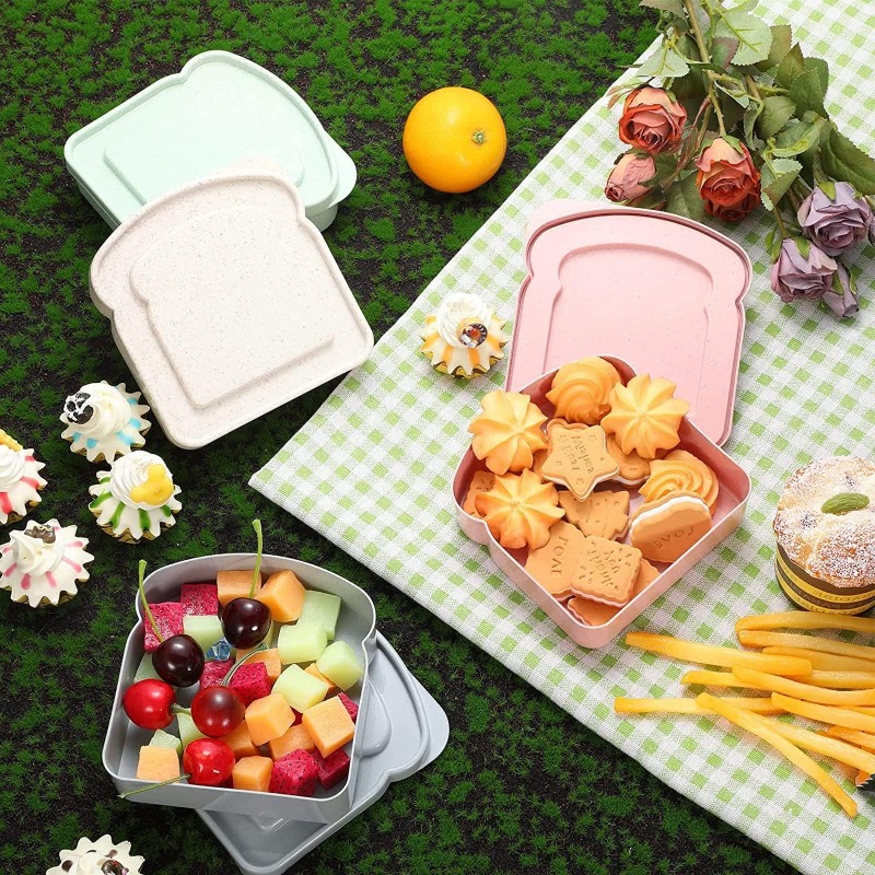 1/4pcs Sandwich Container Lunc - đánh giá và giá Meal Prep Lunch Boxes