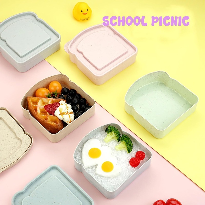 1/4pcs Sandwich Container Lunc - đánh giá và giá Meal Prep Lunch Boxes