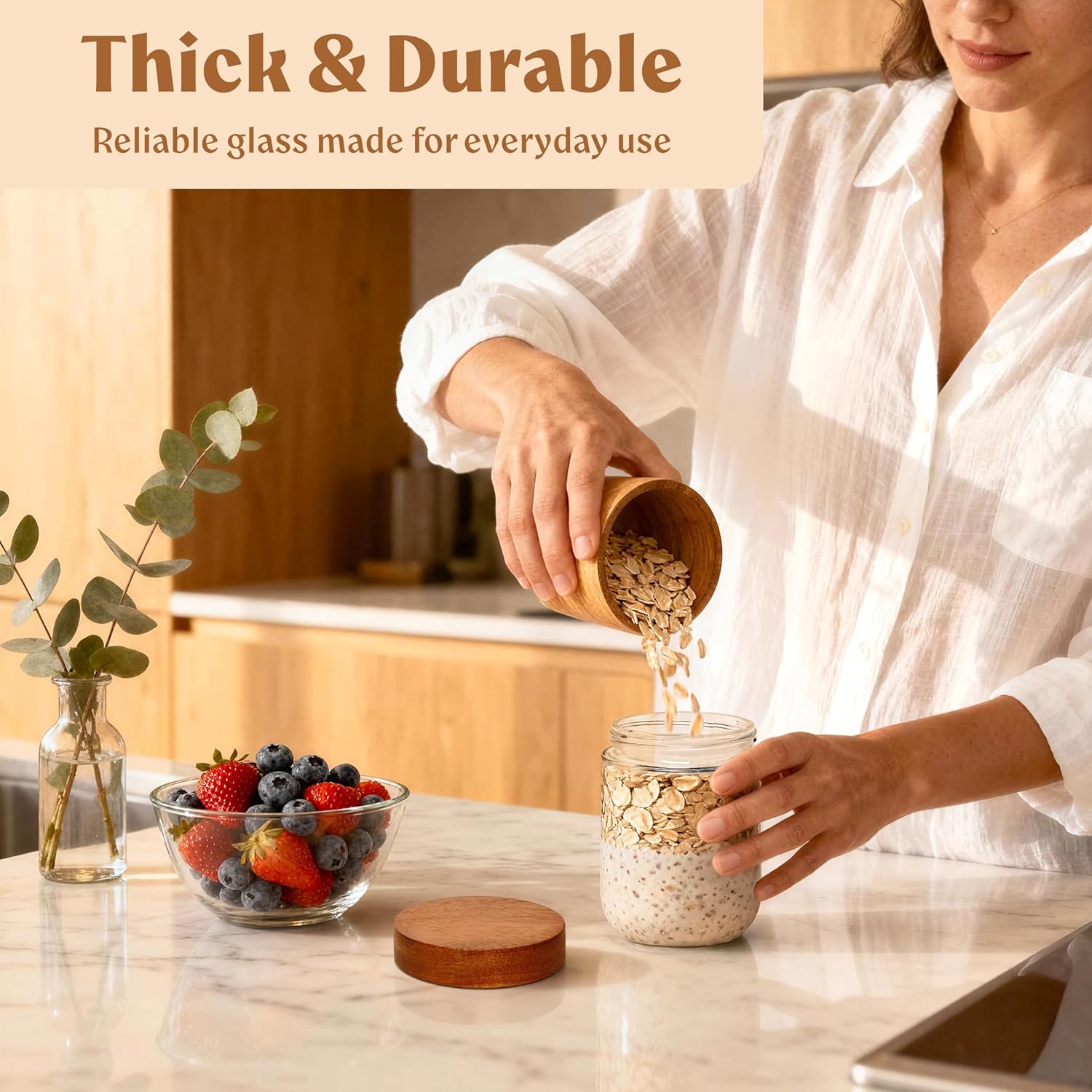 Overnight Oats Containers with - đánh giá và giá Meal Prep Containers