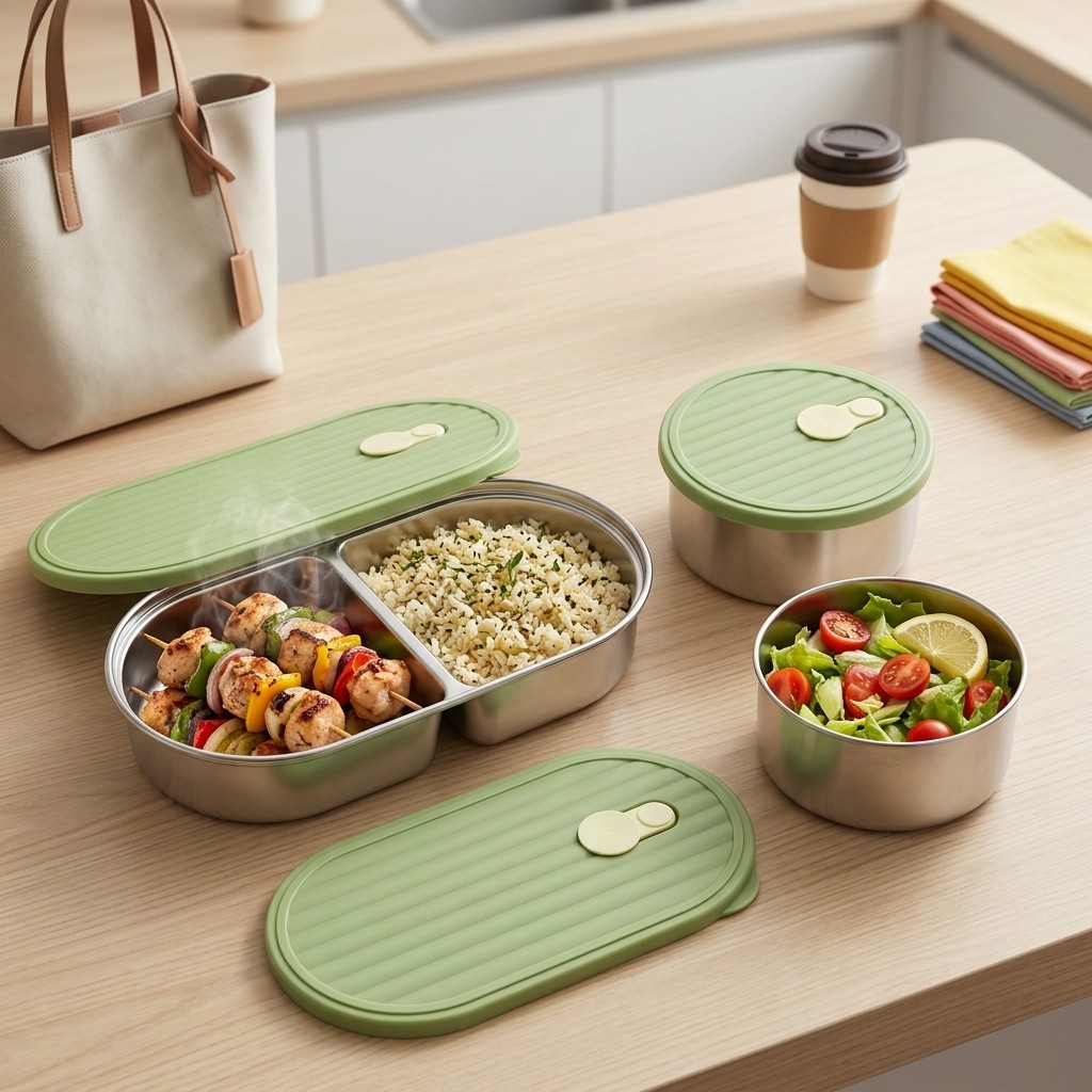 Microwavable 304 Stainless Ste - đánh giá và giá Meal Prep Lunch Boxes