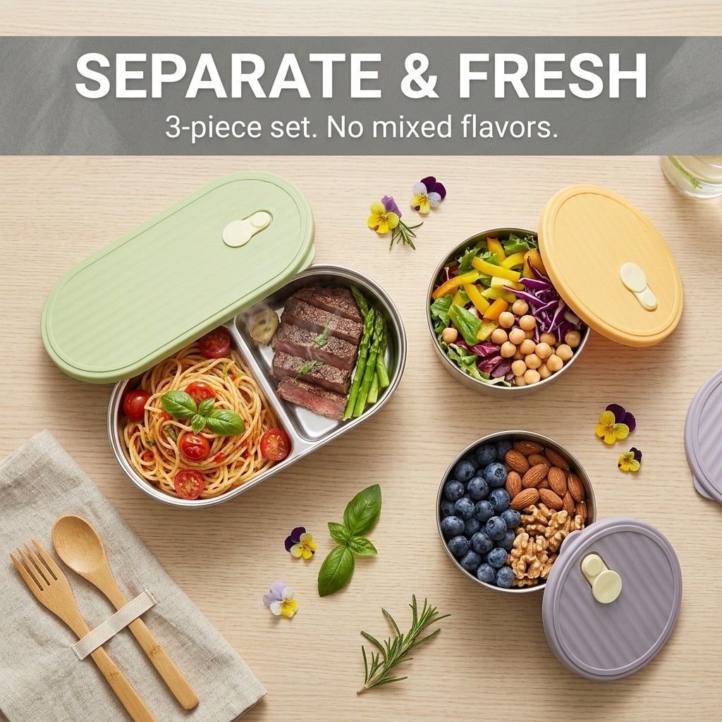 Microwavable 304 Stainless Ste - đánh giá và giá Meal Prep Lunch Boxes
