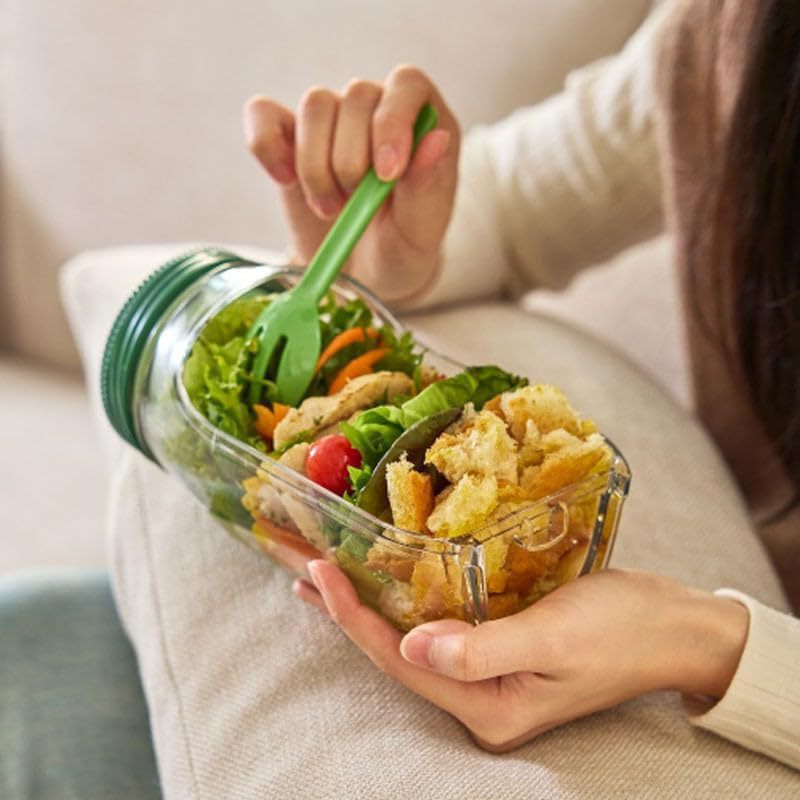 Salad Pod Salad Jars with Lids - đánh giá và giá Meal Prep Jar Salad