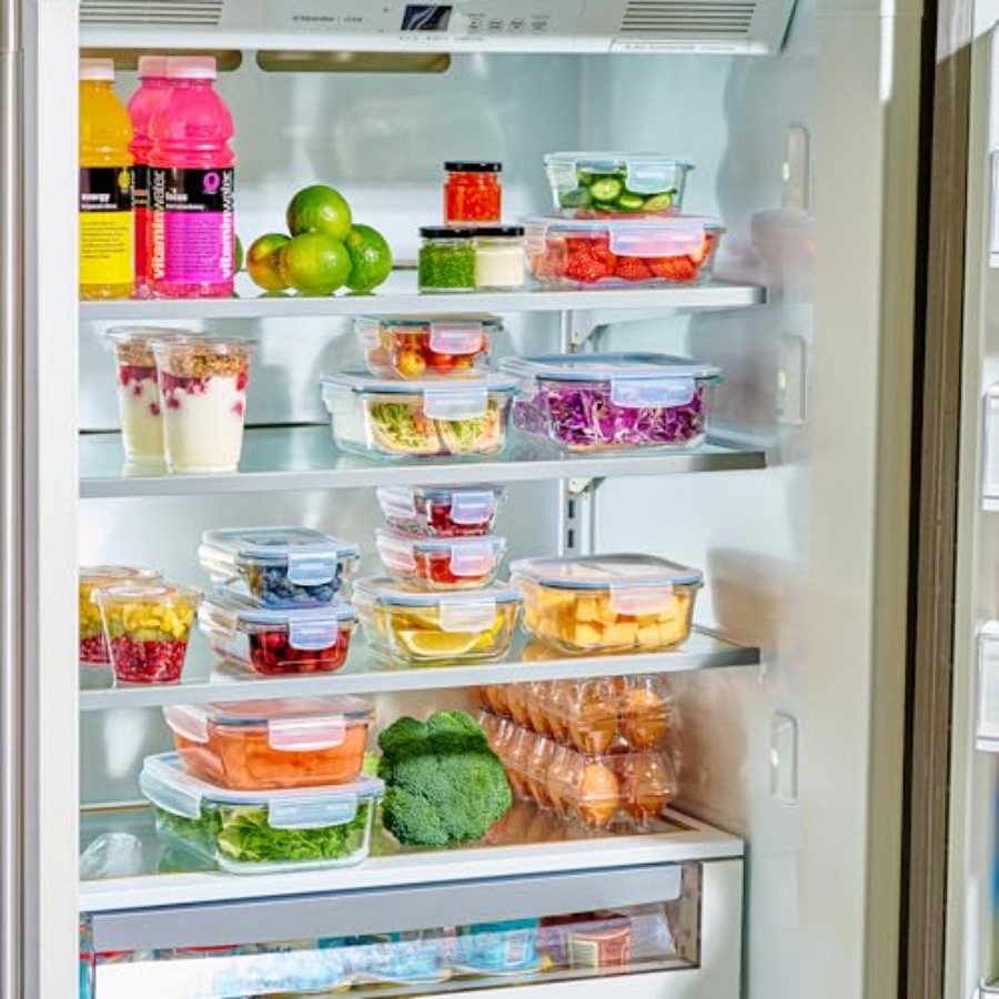 40pc Set Glass Food Storage Co - đánh giá và giá Meal Prep Lunch Boxes