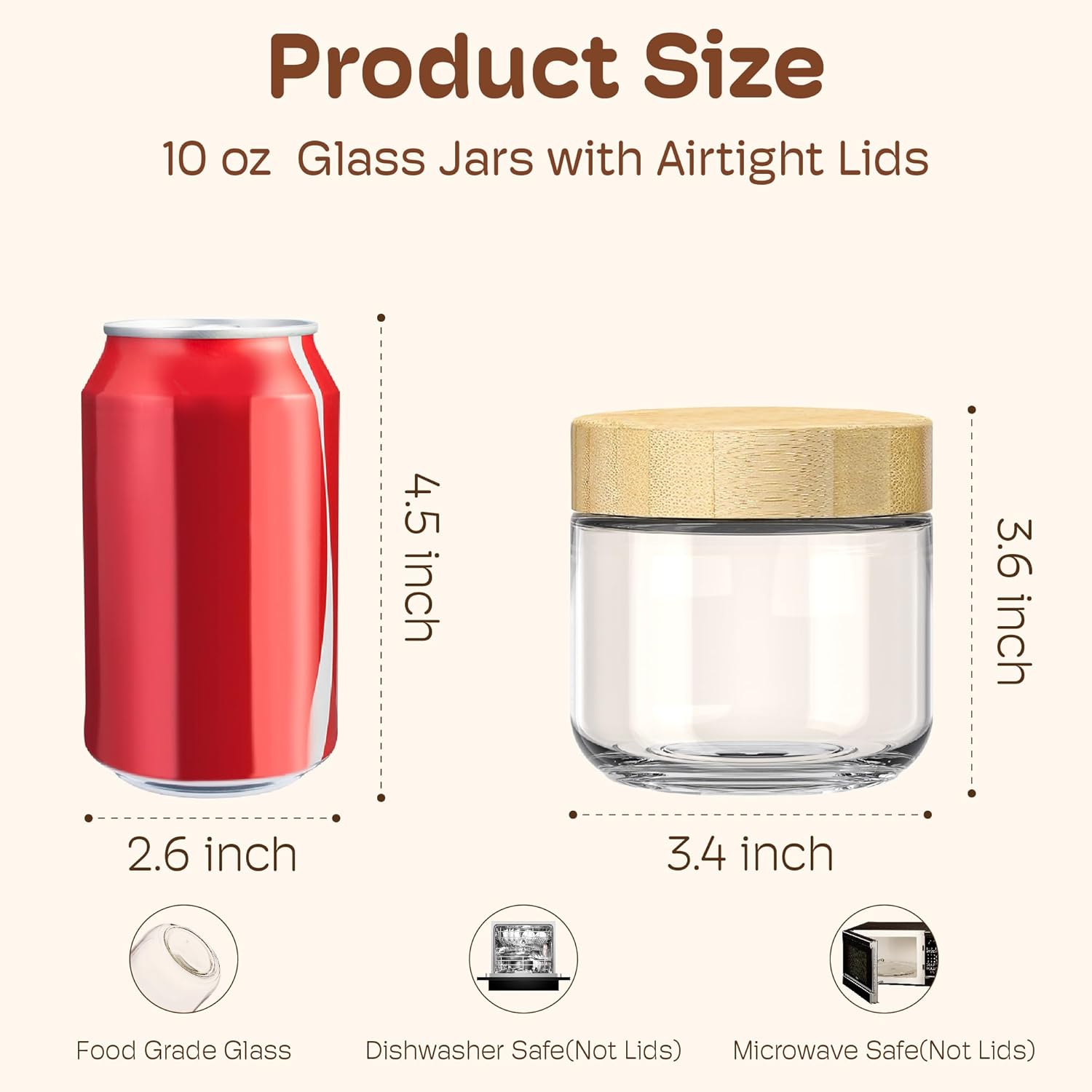 4 Pack 10oz Overnight Oats Con - đánh giá và giá Meal Prep Jar Salad