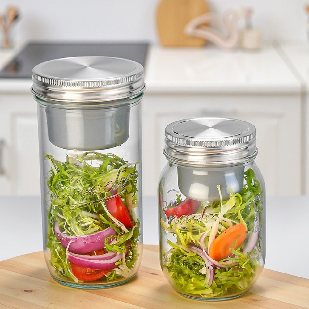 16/24 Oz Salad Glass Jars Wide - đánh giá và giá Meal Prep Jar Salad