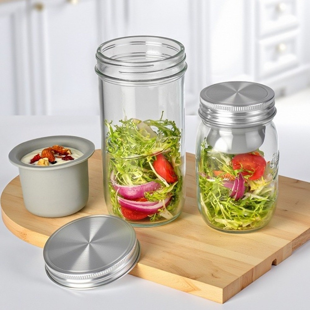 16/24 Oz Salad Glass Jars Wide - đánh giá và giá Meal Prep Jar Salad
