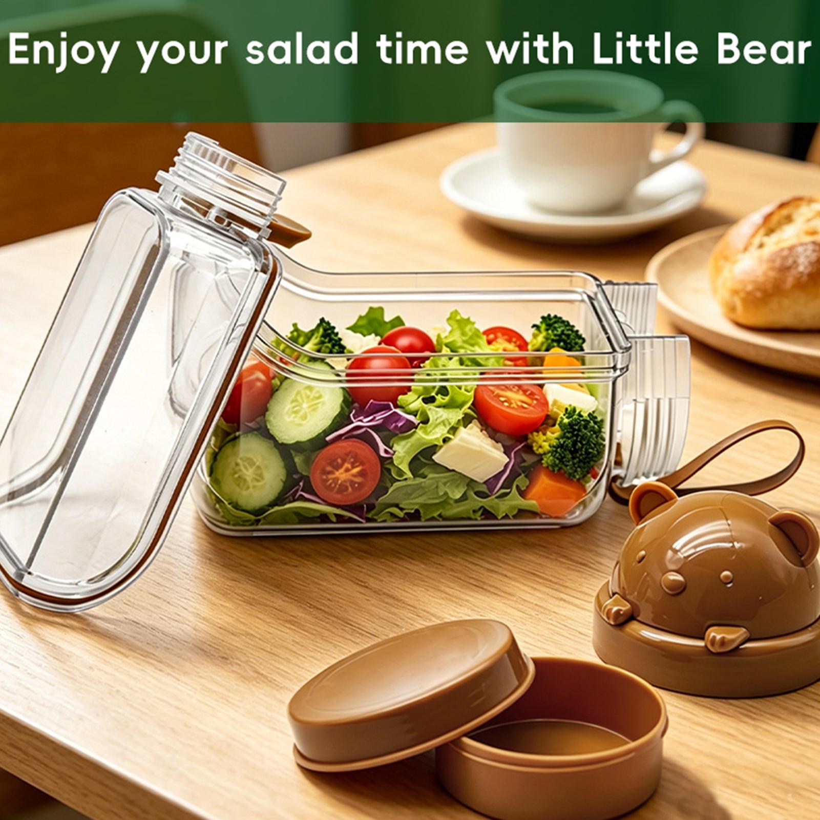 Salad Jar Clear Food Canisters - đánh giá và giá Meal Prep Jar Salad