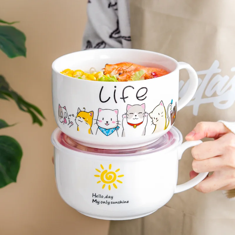 Cartoon Ceramic Instant Noodle - đánh giá và giá Meal Prep Noodles