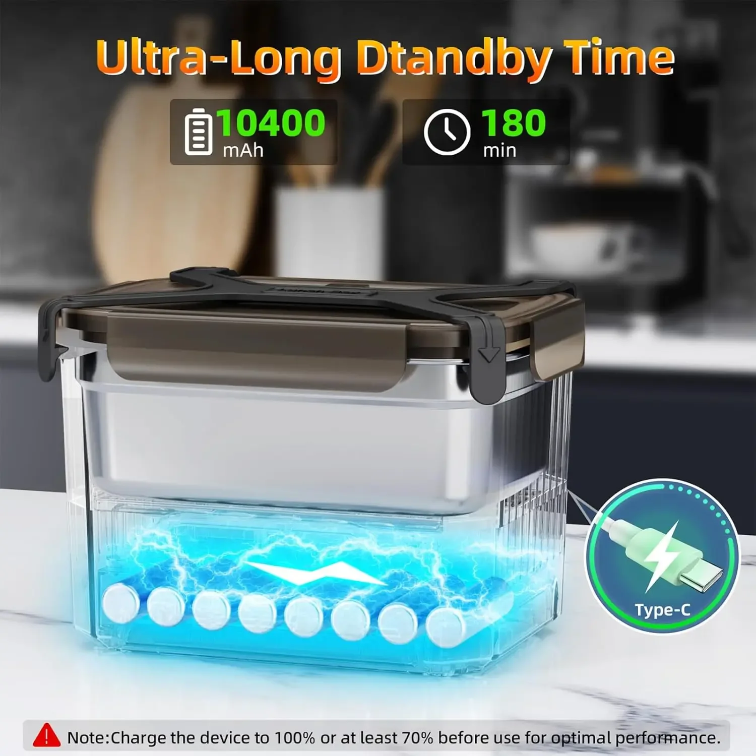 Cordless Electric Lunch Box, 1 - đánh giá và giá Meal Prep Lunch Boxes