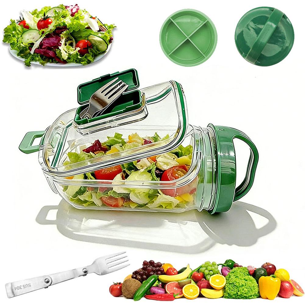 Portable Salad Cup with Sauce  - đánh giá và giá Meal Prep Lunch Boxes