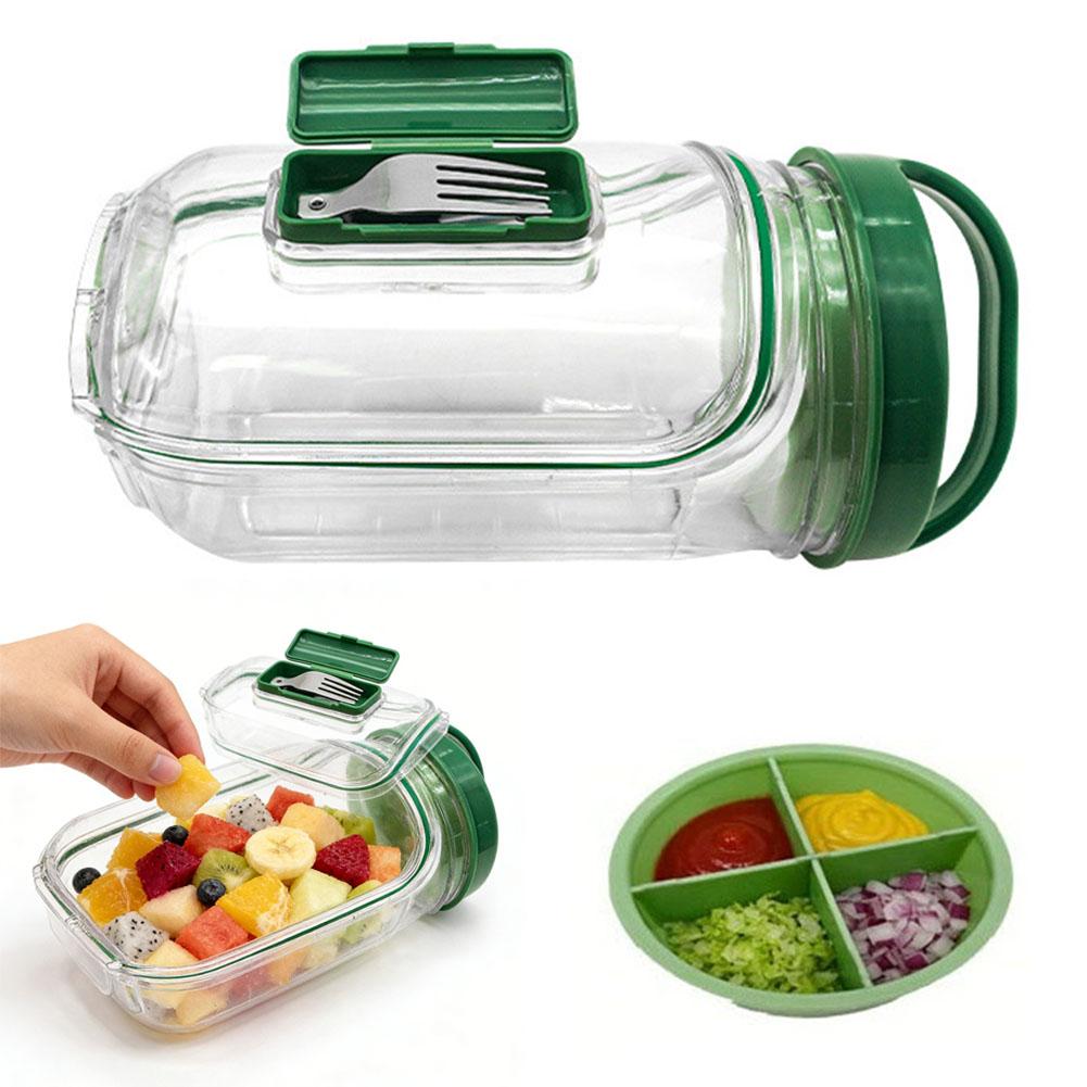 Portable Salad Cup with Sauce  - đánh giá và giá Meal Prep Lunch Boxes