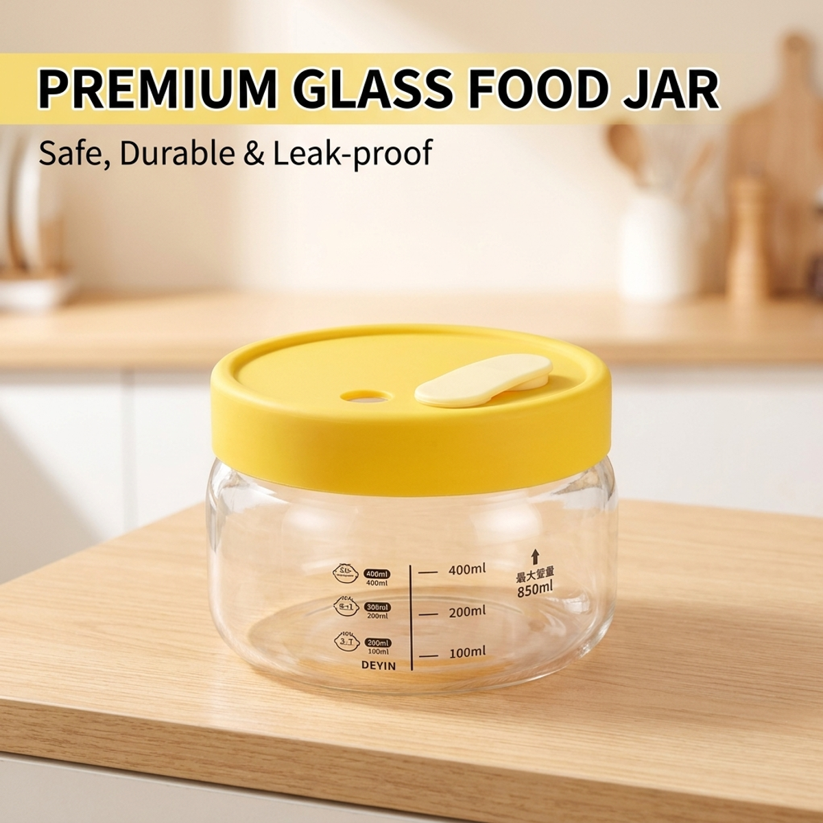 Hot Sale Yellow Glass Food Con - đánh giá và giá Meal Prep Yellow