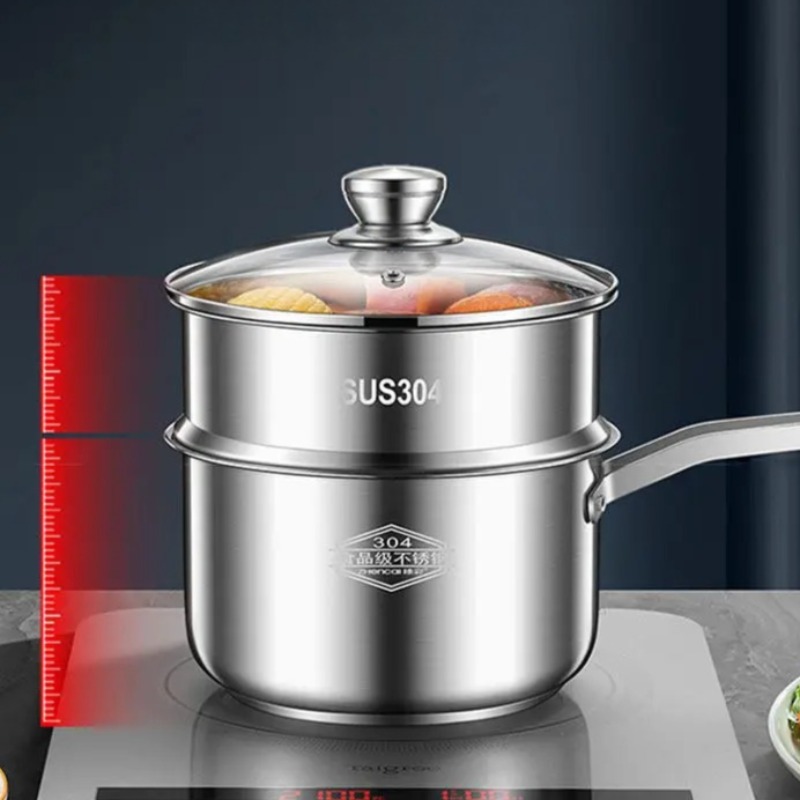 304 Stainless Steel Milk Pot:  - đánh giá và giá Meal Prep Noodles