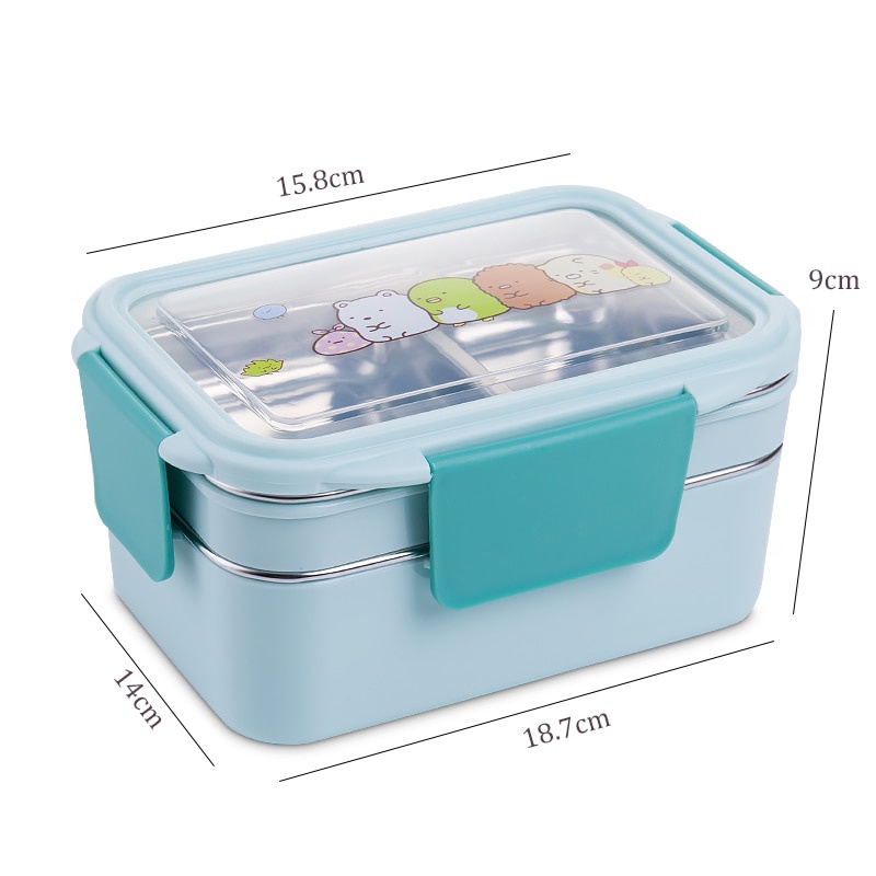 With Random Pattern Cartoon Lu - đánh giá và giá Meal Prep Lunch Boxes
