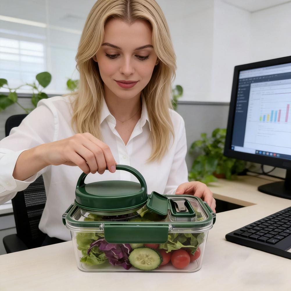 Salad Container with Dressing  - đánh giá và giá Meal Prep Jar Salad