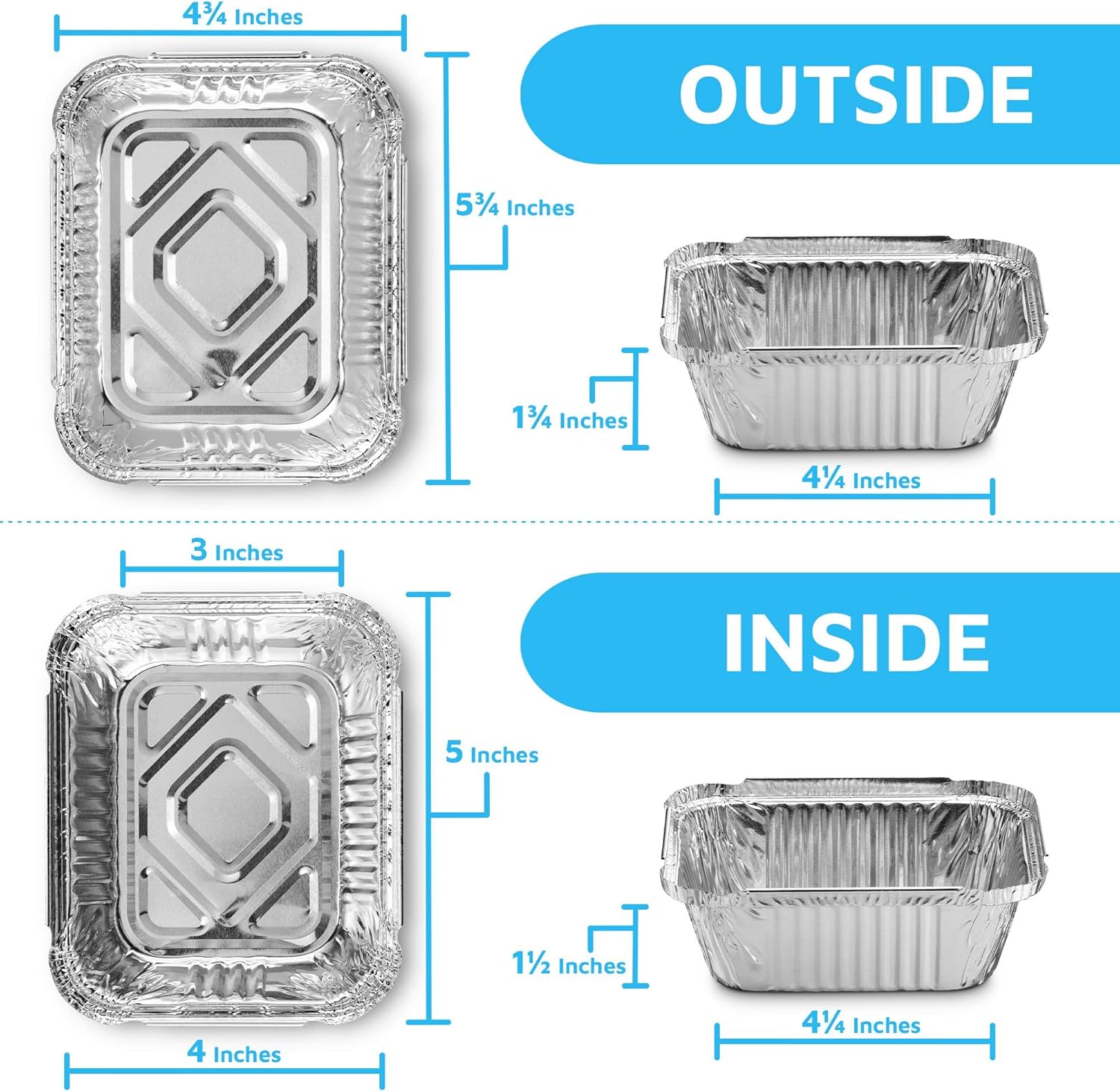 Disposable Takeout Pans with C - đánh giá và giá Meal Prep Containers