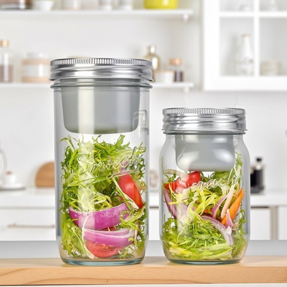 16/24 Oz Salad Glass Jars Wide - đánh giá và giá Meal Prep Jar Salad