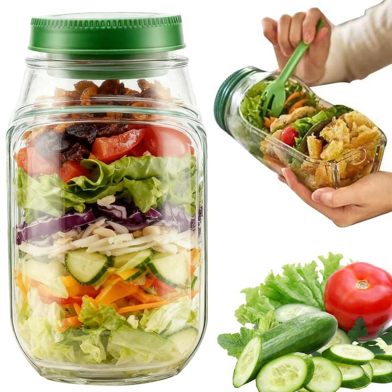 Salad Jar with Side Opening, M - đánh giá và giá Meal Prep Jar Salad