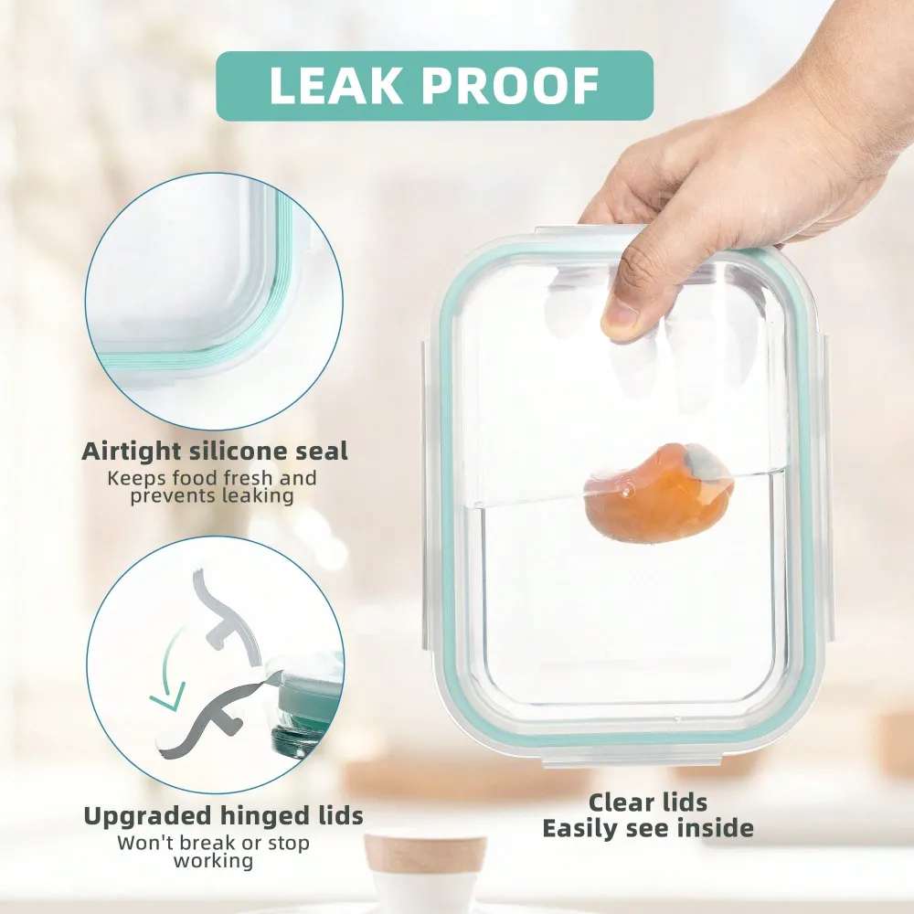 Pieces Glass Meal Prep Contain - đánh giá và giá Meal Prep Containers