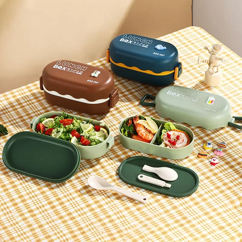 850ML Lunch Box Double-layer P - đánh giá và giá Meal Prep Lunch Boxes