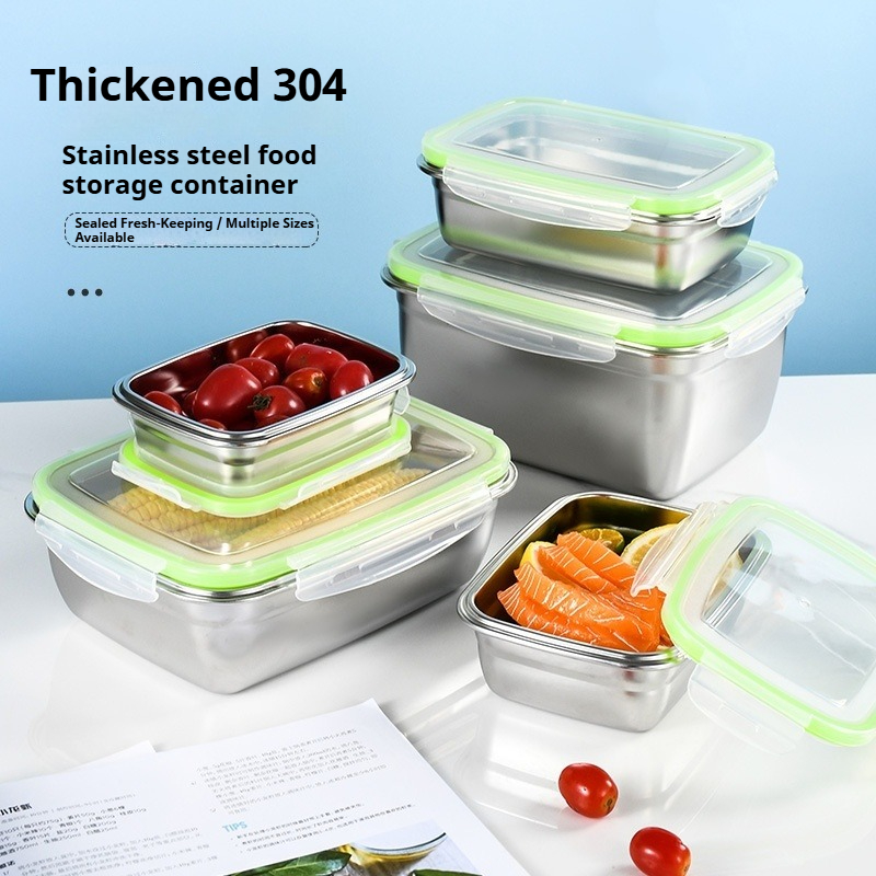 304 Stainless Steel Lunch Box  - đánh giá và giá Meal Prep Containers