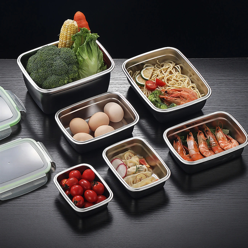 304 Stainless Steel Lunch Box  - đánh giá và giá Meal Prep Containers