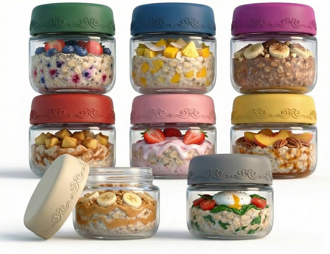 2 oz Salad Dressing Jars 8 Pac - đánh giá và giá Meal Prep Jar Salad