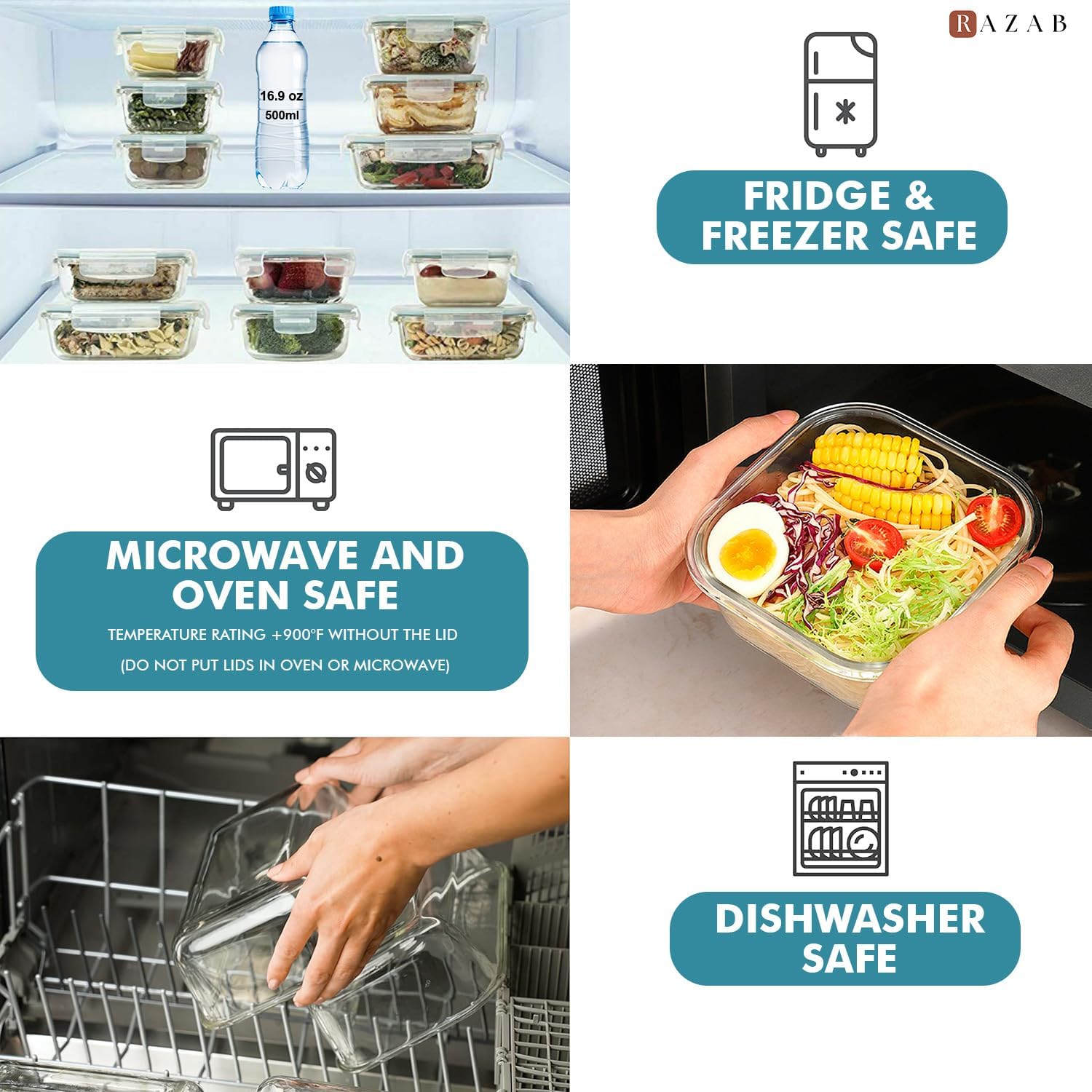 24 Pc Airtight Glass Food Stor - đánh giá và giá Meal Prep Containers