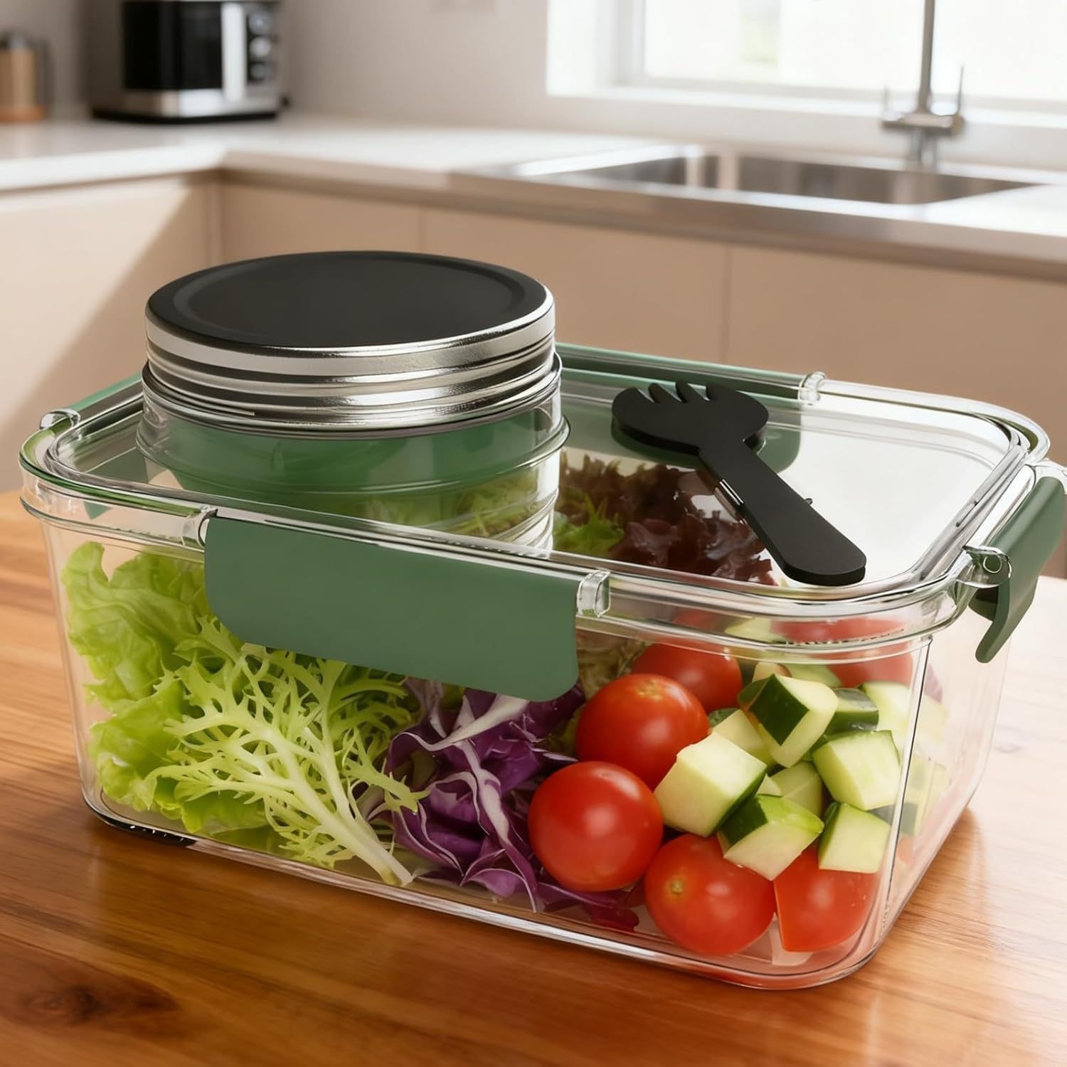 Solar Pod Jar Food Storage Con - đánh giá và giá Meal Prep Jar Salad