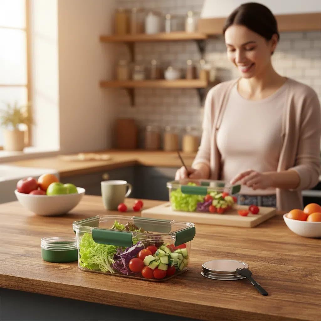 Solar Pod Jar Food Storage Con - đánh giá và giá Meal Prep Jar Salad