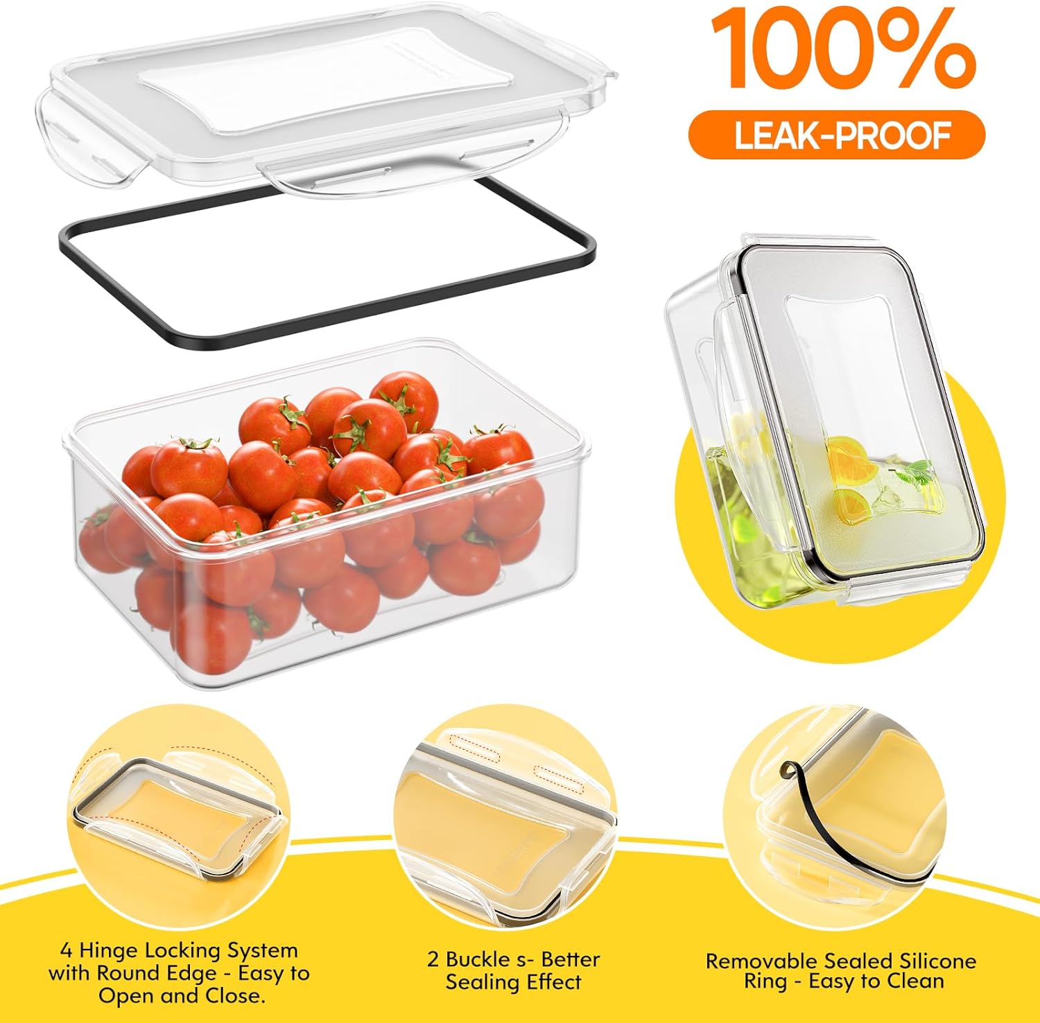 52 PCS Food Storage Containers - đánh giá và giá Meal Prep Containers