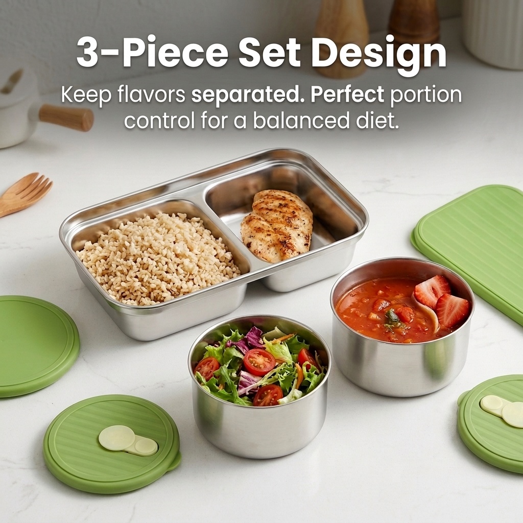 Microwave Safe 304 Stainless S - đánh giá và giá Meal Prep Lunch Boxes