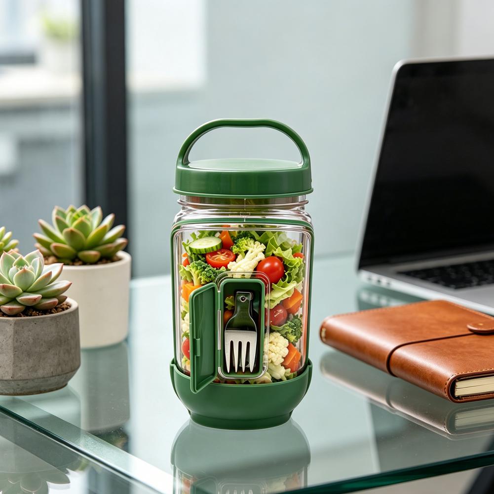 Leakproof Side Open Salad Jar  - đánh giá và giá Meal Prep Jar Salad