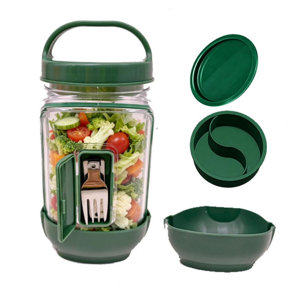 Leakproof Side Open Salad Jar  - đánh giá và giá Meal Prep Jar Salad