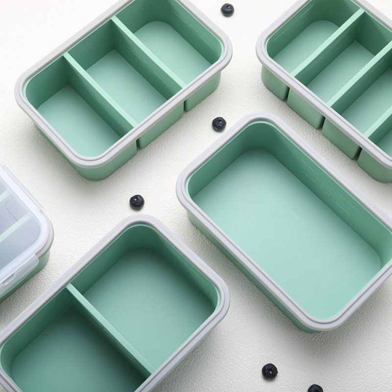 Reusable Large Divided Silicon - đánh giá và giá Meal Prep Lunch Boxes