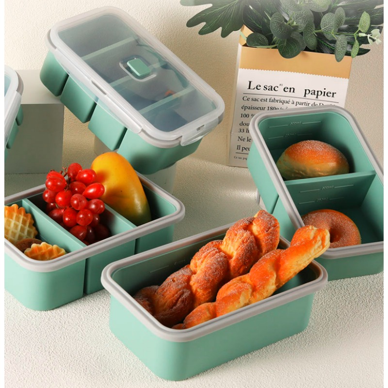 Reusable Large Divided Silicon - đánh giá và giá Meal Prep Lunch Boxes