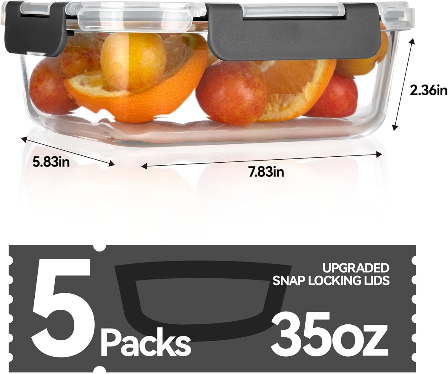 Glass Food Storage Containers, - đánh giá và giá Meal Prep Containers